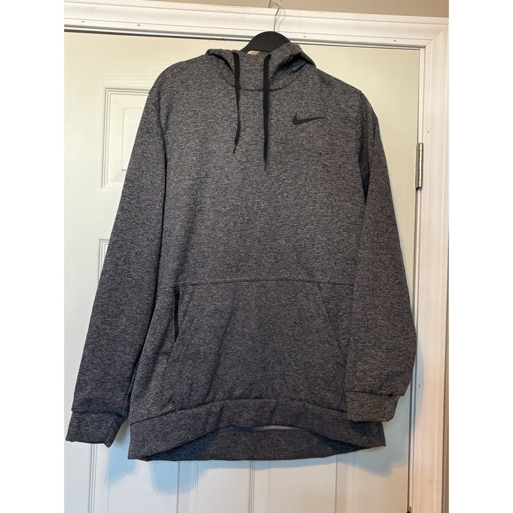 Nike Therma Pullover Training Hoodie Grey Mens Size Large
